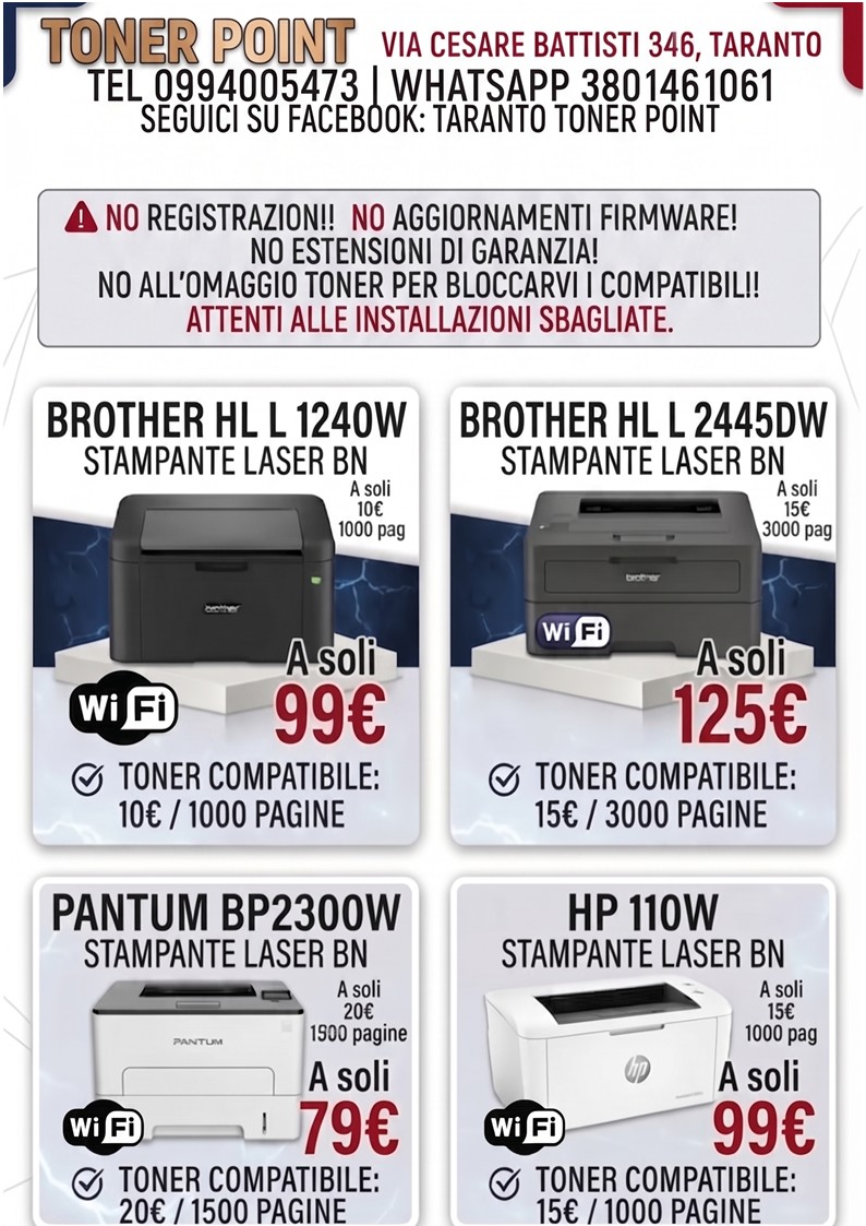 Offerta Stampanti Laser BN